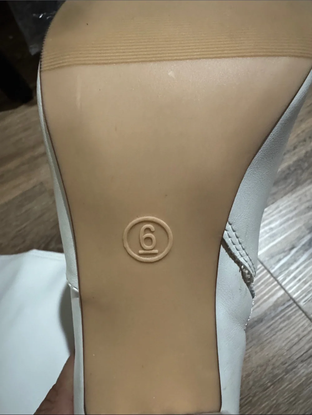 Women's Cream Knee-High Block Heel Boots